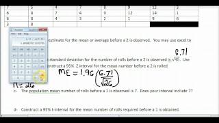 Dice confidence intervals [upl. by Milicent]