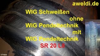 Rohrschweißen WIG Schweißen ohne WIG Pendeltechnik mit WIG Pendeltechnik Decklage Rohr YouTube [upl. by Norri]