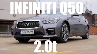 ENG Infiniti Q50 20 turbo  Test Drive and Review [upl. by Assirhc]