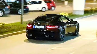 Jaguar FType R driving in Budva  Screaming V8 Sound [upl. by Winfred]