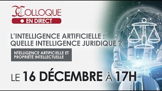 Intelligence artificielle et propriété intellectuelle [upl. by Doraj]