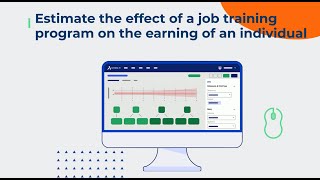 Estimate the effect of a job training program on real earnings with Actable AI [upl. by Marie]