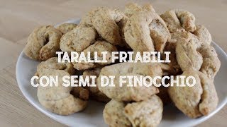 TARALLI FRIABILI CON SEMI DI FINOCCHIO  Elefanteveg [upl. by Laikeze]