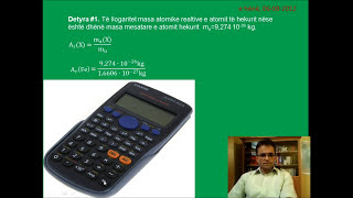 DETYRA NGA KIMIA Detyra1 Llogaritja e masës atomike relative [upl. by Nnairek]