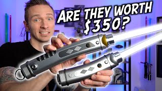 Are the THINNER Ahsoka Tano Galaxys Edge Lightsabers Worth 350 [upl. by Nowujalo998]