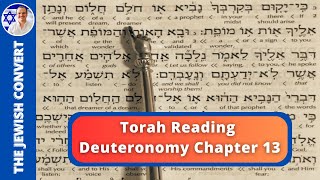 Deuteronomy Chapter 13  Torah Reading in Hebrew with English Translation  TORAH STUDY [upl. by Medin]