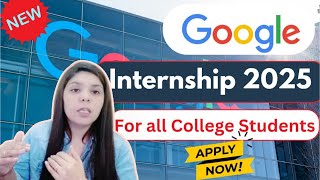 Google STEP Intern  Latest Internships for College Students  By Somya Shekhawat googleinternship [upl. by Eseilenna956]