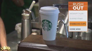 Starbucks allowing reusable cups for drivethru app orders [upl. by Henghold757]