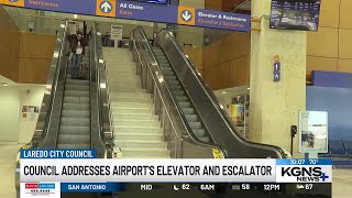 Laredo City Council addresses airport elevator and escalator troubles [upl. by Auqinimod]