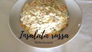 INSALATA RUSSA FATTA IN CASA  ANTIPASTI SEMPLICI E VELOCI [upl. by Cassondra]