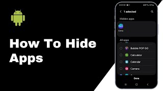 How To HIDE Apps On Samsung EASY [upl. by Cathi988]