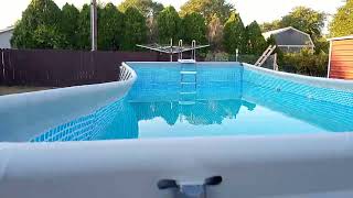 INTEX 24X12X52quot Pool Side Bowing In [upl. by Tikna]