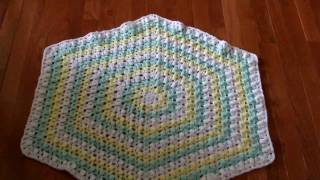 Hexagon Crochet Baby Blanket [upl. by Funda809]