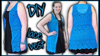 How to Make a Lace Vest Easy  Easy Sewing Projects for Beginners How to Make Clothes [upl. by Enelaj83]