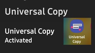 universal copy app setting how to allow universal copy [upl. by Eelahc]