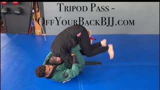 Tripod Pass From BodyLock  BJJ Guard Pass [upl. by Qifar252]