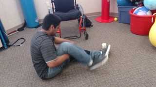 T6 Paraplegic Floor to Chair Transfer [upl. by Er738]