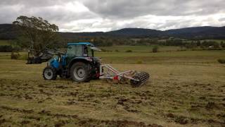 Use of 5 tyne Yeomans plough with roller [upl. by Scoter]