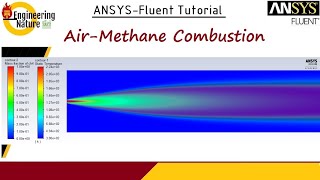 ANSYSFluent Tutorial  Species transport modelling  Gaseous combustion Methane combustion 12 [upl. by Mall]