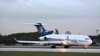 INSANELY LOUD 727 TAKEOFF Amerijet At Miami International [upl. by Artek]