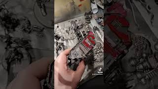 Tank painting shortvideo paintingminiatures warhammer40kspacemarine miniature warhammer40k [upl. by Suoicserp]