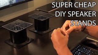 How to Make DIY Desktop Speaker Stands for Under 30 [upl. by Anaitit211]