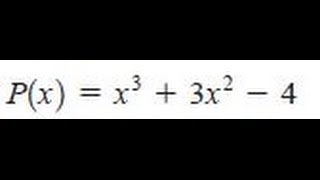 Find all rational zeros of the polynomial x3  3x2  4 [upl. by Citarella]