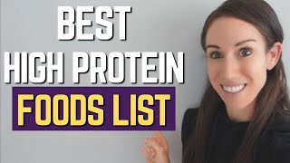 BEST High Protein Foods To LOSE WEIGHT In CALORIE DEFICIT [upl. by Otrebla]