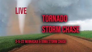 LIVE Intercept of Winterset Iowa Tornado [upl. by Airtened]