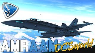 DCS World AMRAAM  FA18C Hornet [upl. by Helprin262]