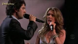 Celine Dion amp Josh Groban Live quotThe Prayerquot HD 720p [upl. by Llednil975]