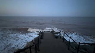 Saturday night in Withernsea just after high tide [upl. by Aralomo]