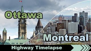 Ottawa Montreal Highway Timelapse [upl. by Ethelinda]