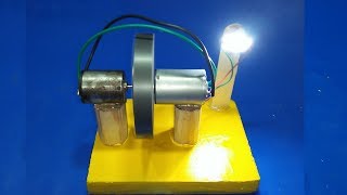 Free Energy Generator Homemade with Motor Flywheel 100 New Technology Self Running exhibition [upl. by Yedorb280]