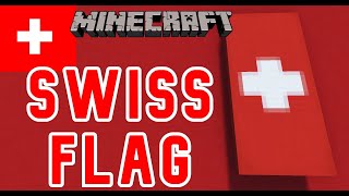 How to make the flag of SWITZERLAND in Minecraft [upl. by Sternick886]