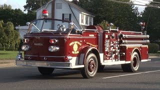 East FarmingdaleNY FD 90th Annivervary Parade 91716 [upl. by Enihpesoj161]