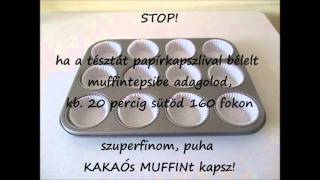 Szuper muffin recept ami ha kell torta [upl. by Anomor]