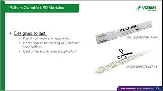 Cuttable LED Modules  Fulham Vizion Linear DC Modules [upl. by Leifer]