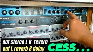 setting efek lexicon mx200 reverb amp delay  stereo reverb L R [upl. by Wachter]