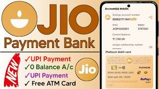 Jio payment bank account open kaise kare  Jio bank account opening  Zero balance savings account [upl. by Roselia120]