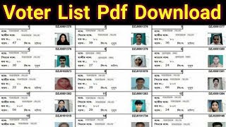 how to get voter list 2019 voter list of my area voter list download pdf [upl. by Cirilla37]