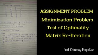 S1 E3 Operations Research Assignment model [upl. by Karab]