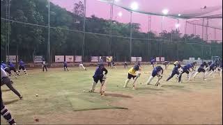 my cricket Coaching at TIGHTEND sports Arena night practice sessions Batting improve drills 💞💞💞💞💞💥💥💥 [upl. by Anohr]