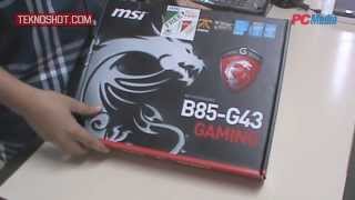 MSI B85G43 Gaming  Unboxing  Review by PC Media Teknoshot [upl. by Kariotta]