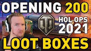 Opening 200 Loot Crates in World of Tanks  Holiday Ops 2021 [upl. by Noned]