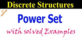 What is a Power Set  Solved Examples [upl. by Ailimaj]