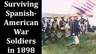 1898 Surviving Soldiers of the SpanishAmerican War  Enhanced Video amp Audio 60 fps [upl. by Neurath]