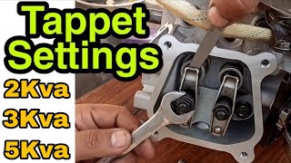 generator tappet adjustment settings [upl. by Egerton169]