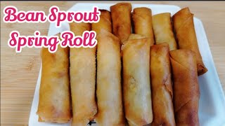 How To Make Bean Sprout Spring Roll  Easy To Make [upl. by Chrissie592]