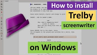 How to install Trelby screenwriter on Windows [upl. by Nalahs]